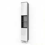 Vicco Badschrank, Anthrazit, Holzwerkstoff, 6 F&auml;cher, Rechteckig, 30x190x30 cm,