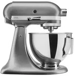 KitchenAid Multi-K&uuml;chenmaschine Artisan 5Ksm95Ps, Silber, Metall, 4,3 L, rutschfeste