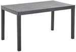 Ambia Garden Gartentisch, Anthrazit, Kunststoff, rechteckig, eckig, 72x78x138 cm,