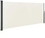 Juskys Seitenmarkise, Beige, Kunststoff, 500x190x500 cm, Sonnen- & Sichtschutz,