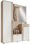 Garderobe, Wei&szlig;, Sonoma Eiche, Holzwerkstoff, 6-teilig, 1 Schublade(n) Schubladen,