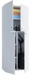 Mid.you Mehrzweckschrank, Wei&szlig;, Holzwerkstoff, 3 F&auml;cher, 70x182x37 cm, Waschk&uuml;che,