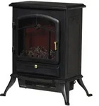 Homcom Elektrokamin, Schwarz, Metall, 28x54x45 cm, Freizeit, Heizen & K&uuml;hlen,