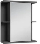 Mid.you Spiegelschrank Nebraska, Anthrazit, Metall, 2 F&auml;cher, 60x70x25 cm, FSC...