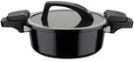 GSW Kochtopf Energiespartopf, Schwarz, Metall, 4 L, rund, 10 cm, hitzebest&auml;ndige