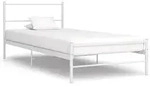 vidaXL Bett, Wei&szlig;, Metall, Schlafzimmer, Betten