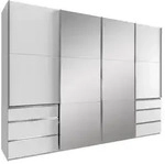 Mid.you Schwebet&uuml;renschrank Wimex Level 36A, Wei&szlig;, Glas, Holzwerkstoff, 5...
