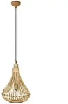 Eglo H&auml;ngeleuchte Amsfield, Braun, Holz, Metall, 110 cm, Lampen & Leuchten,