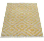 Paco Home Outdoorteppich, Hellgelb, Textil, Rechteckig, 60x100 cm, strapazierf&auml;hig,