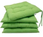 Zollner Stuhlkissen,, Gr&uuml;n, Textil, Quadratisch, 40x3x40 cm, Oeko-Tex&reg;...