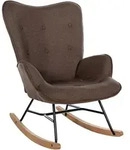 CLP Schaukelstuhl, Braun, Metall, 71x98x88 cm, Wohnzimmer, Sessel,...
