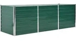 vidaXL Garten-Hochbeet, Gr&uuml;n, Metall, Rechteckig, 80x77x240 cm, Gartenzubeh&ouml;r,