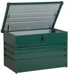 Beliani Auflagenbox, Gr&uuml;n, Metall, 100x64x62 cm, Aufbewahrung & Schutzh&uuml;llen,