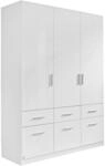 Carryhome Dreht&uuml;renschrank, Wei&szlig;, Wei&szlig; Hochglanz, Holzwerkstoff, 2 F&auml;cher, 6