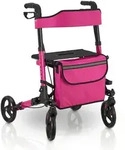 Juskys Rollator, Lila, Metall, 63x80x68 cm, Freizeit, Wellness