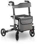 Juskys Rollator, Grau, Metall, 63x80x68 cm, Freizeit, Wellness
