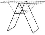 Brabantia Standtrockner, Schwarz, Metall, 98.4x5x59.2 cm, klappbar,