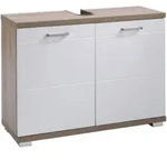 Mid.you Waschbeckenunterschrank Nebraska, Sonoma Eiche, Kunststoff, 1 F&auml;cher,