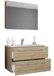 Mid.you Badezimmer VCM Badinos, Sonoma Eiche, Holzwerkstoff, 3-teilig, 2