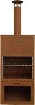 XXXLutz HOLZKOHLEGRILL Rot 41x229x70 cm