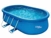 Pool-Set, Blau, Kunststoff, 305x107x457 cm, Freizeit, Pools und Wasserspaß,