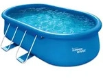 Pool-Set Pgp1151042F, Blau, Kunststoff, 305x107x457 cm, Freizeit, Pools und