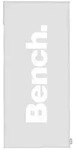 Bench Sporthandtuch, Grau, Wei&szlig;, Textil, Schriftzug, 50x110 cm, Oeko-Tex&reg;...