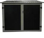 Fahrradgarage, Anthrazit, Metall, 203x158x200 cm, Freizeit & Co, Sport & Fitness,