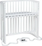 Babybay BEISTELLBETT Wei&szlig; 56.5x96.5x96 cm