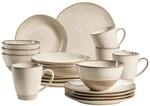 M&auml;ser Kombiservice, Beige, Keramik, 20-teilig, 420 ml,600 ml, handbemalt, Essen &