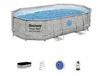 Bestway Pool, Grau, Kunststoff, Metall, 305x107x488 cm, Freizeit, Pools und