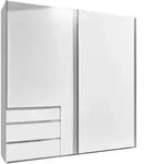 Mid.you Schwebet&uuml;renschrank Wimex Level 36A, Wei&szlig;, Holzwerkstoff, 3 F&auml;cher, 3