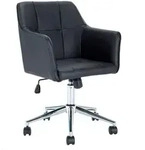 Svita Drehstuhl, Schwarz, Textil, 1-Sitzer, 61x95x57 cm, Arbeitszimmer, B&uuml;rost&uuml;hle,