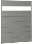 Biohort Sichtschutz, Grau, Metall, Kunststoff, 145x182x4.4 cm, Sonnen- & Sichtschutz,