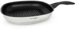 Klamer Grillpfanne, Edelstahl, Metall, Kochen, Pfannen, Grillpfannen