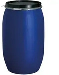 Graf Kunststoff-Weithalsfass, Blau, Kunststoff, 120 L, 47x80x47 cm, Gartenzubeh&ouml;r,