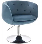 Svita Cocktailsessel, Blau, Textil, Rund, 55x78x61 cm, Wohnzimmer, Sessel,