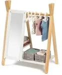 Musterkind Puppenkleiderschrank Viola, Natur, Wei&szlig;, Holz, 30x65x50 cm, EN 71, CE,