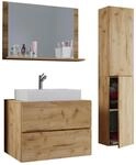 Mid.you Badezimmer VCM Lendas, Honigeiche, Holzwerkstoff, Glas, Keramik,...