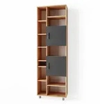 Vicco Badschrank, Honigeiche, Holzwerkstoff, 14 F&auml;cher, Rechteckig, 60x190x30...