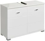 Livetastic Waschbeckenunterschrank, Wei&szlig;, Kunststoff, 1 F&auml;cher, 80x57x31 cm, Made