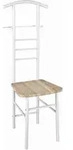 Carryhome Herrendiener, Wei&szlig;, Eiche, Metall, Holzwerkstoff, 46x119x50 cm,