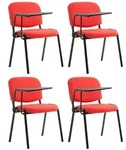 CLP Besucherstuhl, Rot, Metall, 53x81x71 cm, Arbeitszimmer, Besucherst&uuml;hle