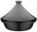 GSW Schmortopf Tajine, Grau, Schwarz, Metall, Keramik, 2 L, rund, ISO 9001,