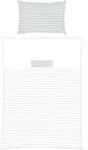 Babybettw&auml;sche, Grau, Wei&szlig;, Textil, 100x135 cm, Oeko-Tex&reg; Standard 100, bio,