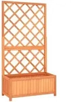 vidaXL Garten-Spalier, Braun, Holz, 70x135x30 cm, Gartenzubeh&ouml;r, Hochbeete