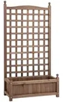 Outsunny Pflanzkasten, Dunkelbraun, Holz, 28x120x64 cm, Gartenzubeh&ouml;r, Hochbeete