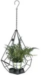 DanDiBo Blumenampel, Schwarz, Metall, 34x82x34 cm, Wohnzimmer, Wohnzimmertische,