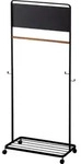 Yamazaki Kindergarderobe, Schwarz, Holz, Echtholz,Buche, 68.5x140x33 cm, Garderobe,