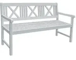 Gardenson Gartenbank, Holz, Eukalyptusholz, 3-Sitzer, 154x89x59 cm, Gartenm&ouml;bel,